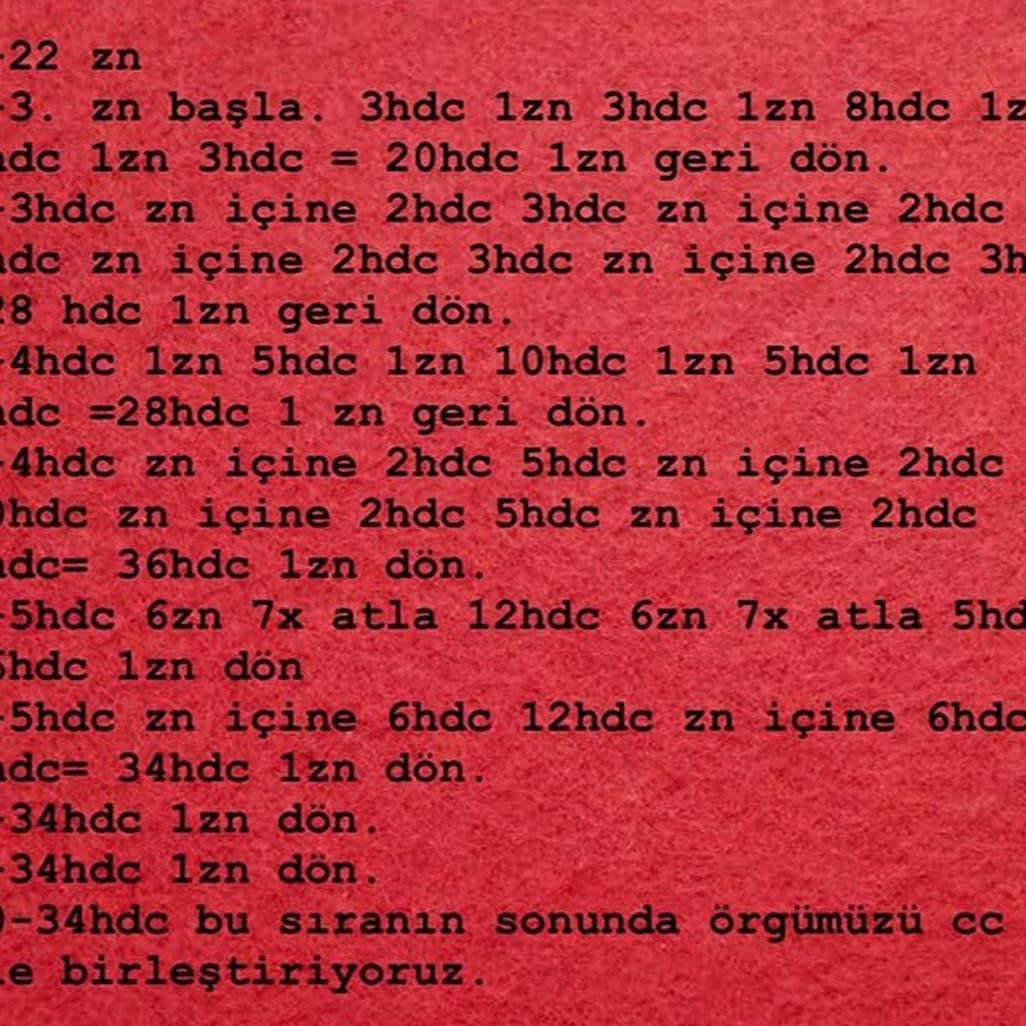 Elbise Örgü Şeması