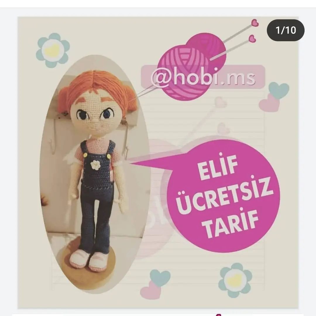 Elif Bebeği: Ücretsiz Tığ İşi Şeması