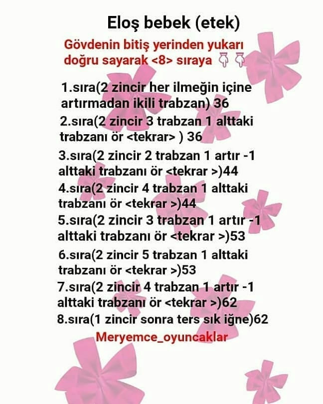 ELOŞ BEBEK AMİGURUMİ TARİFİ