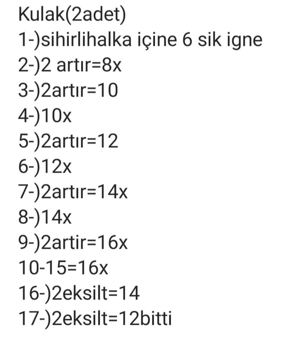 Eşek Amigurumi Tığ İşi Tarifi amigurumidankey