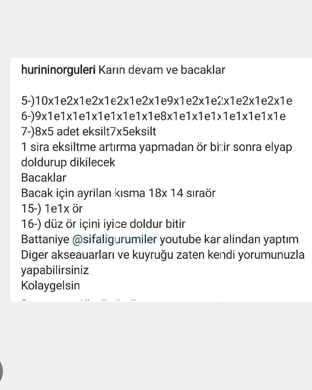 Eşek Amigurumi Tığ İşi Tarifi amigurumidankey