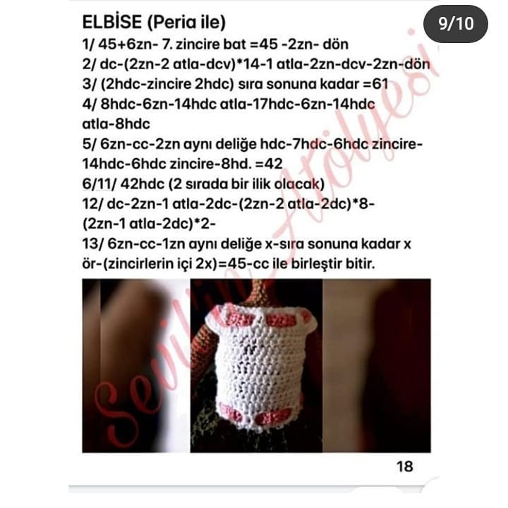 Esmer Kız Amigurumi Şeması