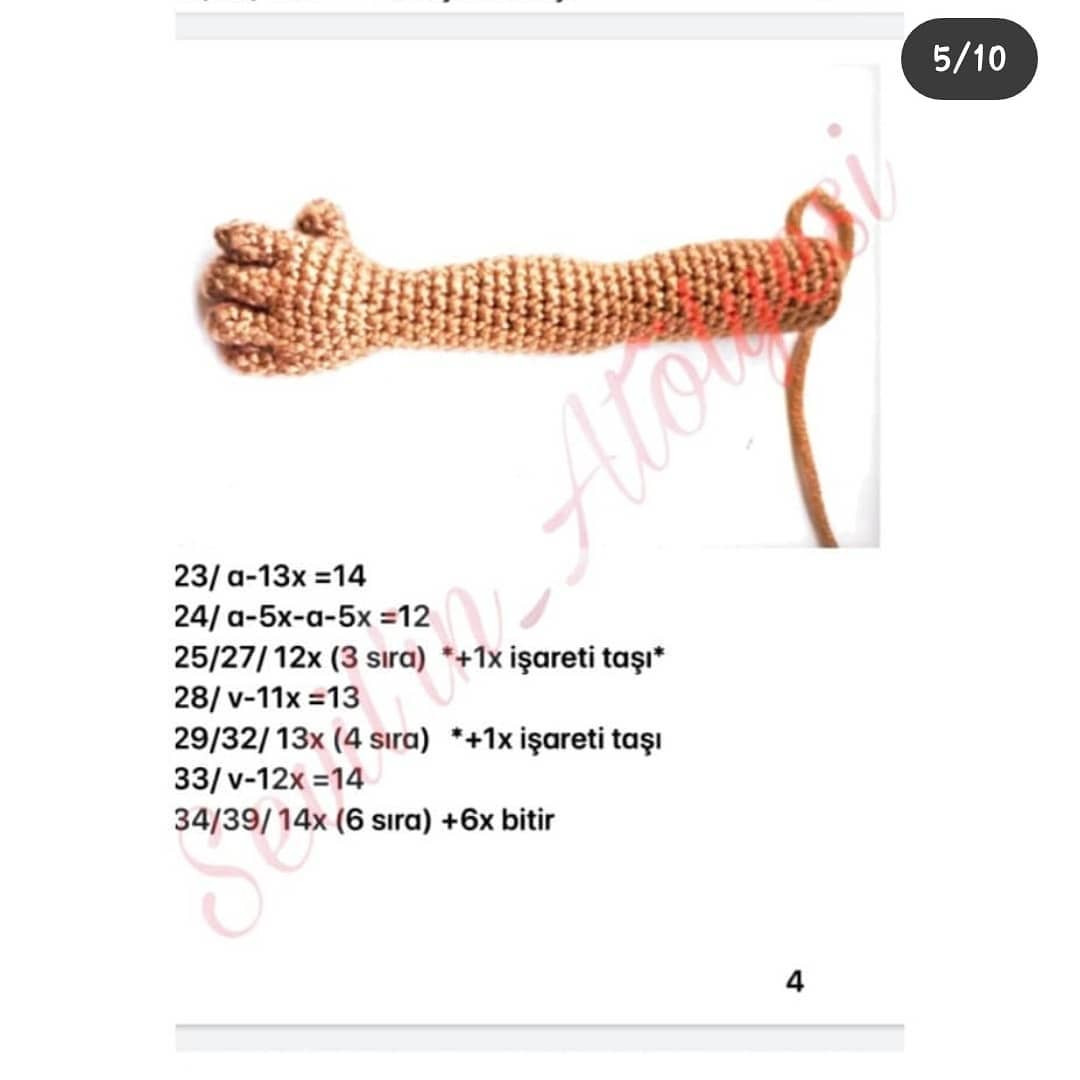 Esmer Kız Amigurumi Şeması