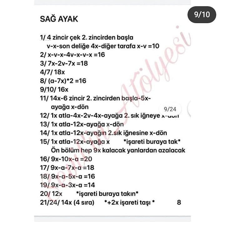 Esmer Kız Amigurumi Şeması