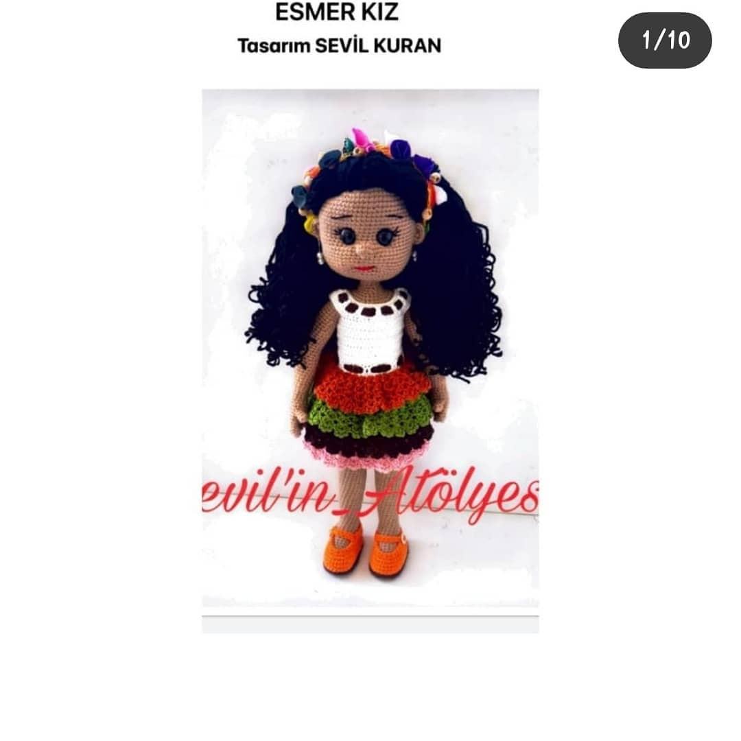 Esmer Kız Amigurumi Şeması