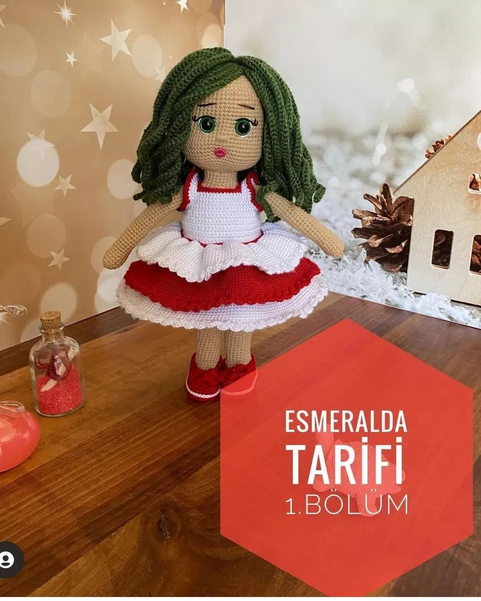 Esmeralda Amigurumi Bebek 2. Bölüm Tığ İşi Tarifi