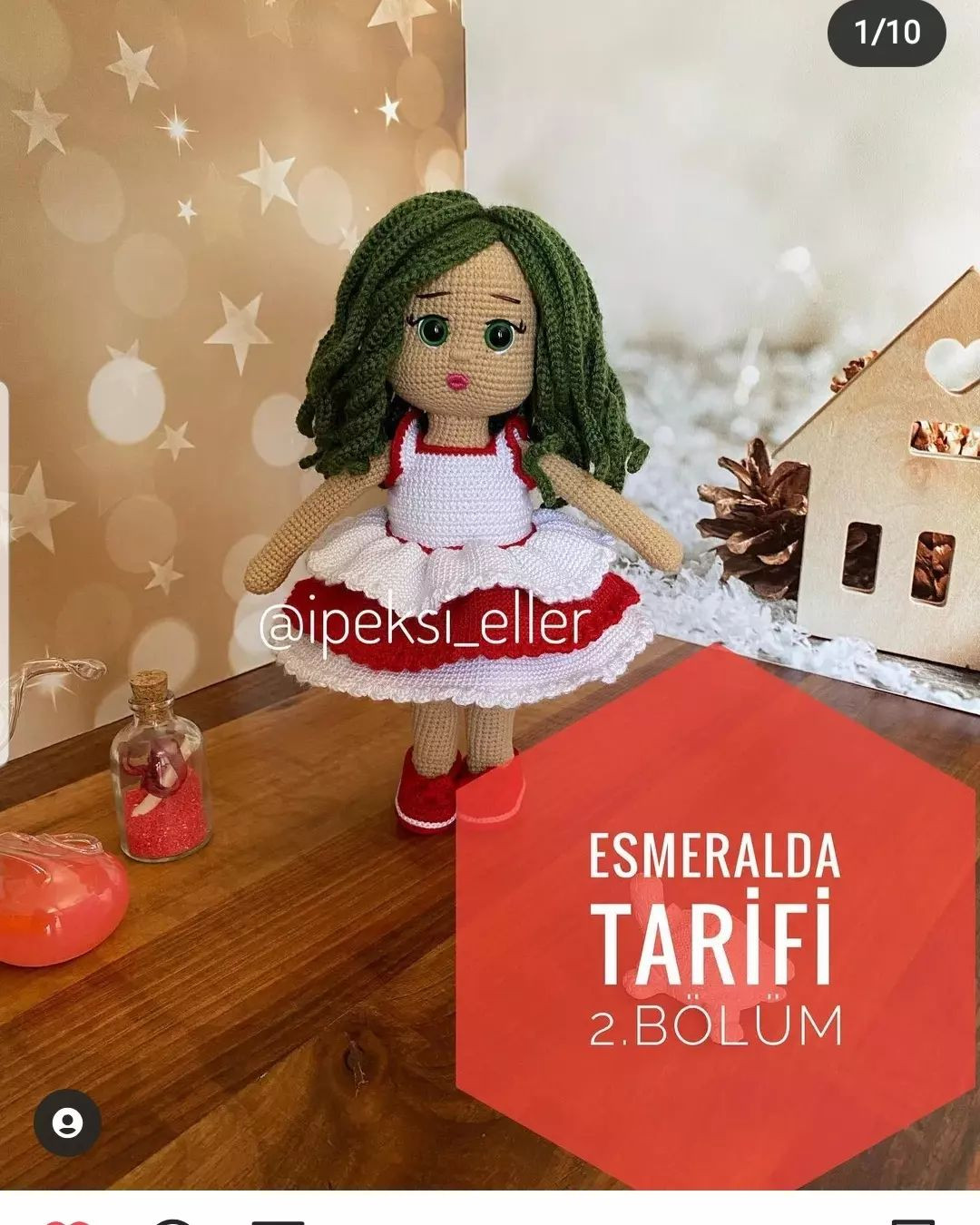 Esmeralda Amigurumi Bebek 2. Bölüm Tığ İşi Tarifi