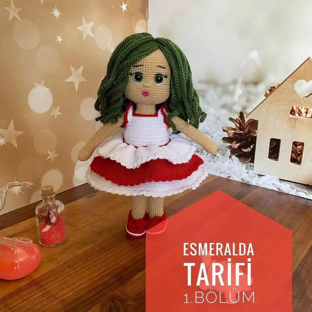 Esmeralda Amigurumi Bebek 2. Bölüm Tığ İşi Tarifi