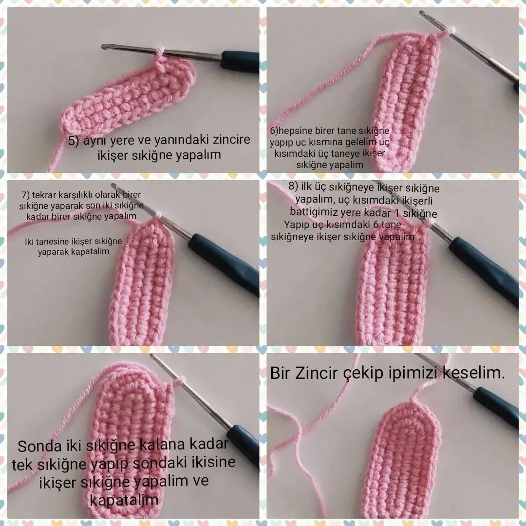 FIRFIRLI ÇİLEK TOKA YAPIMI ŞEMASI