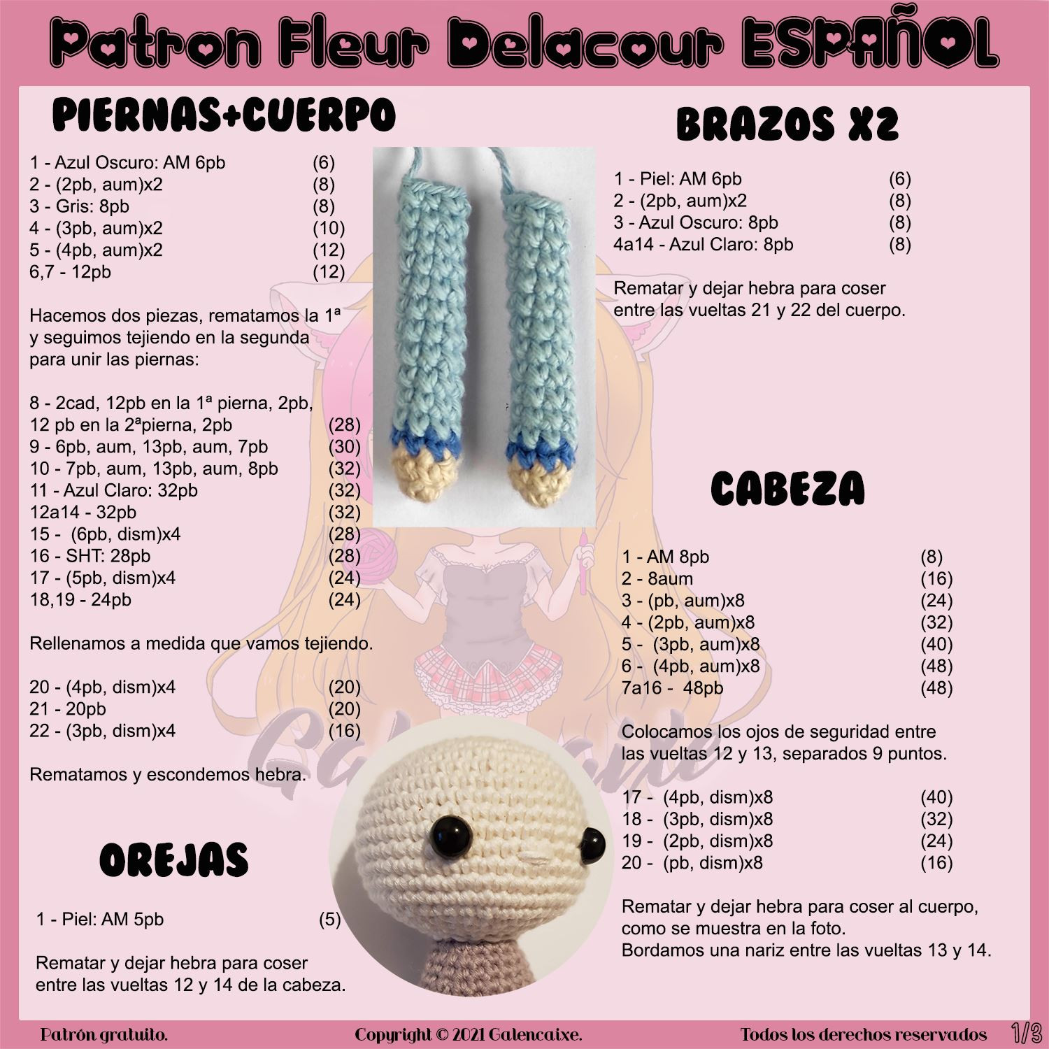 Fleur Delacour: Patrón de Amigurumi Gratis