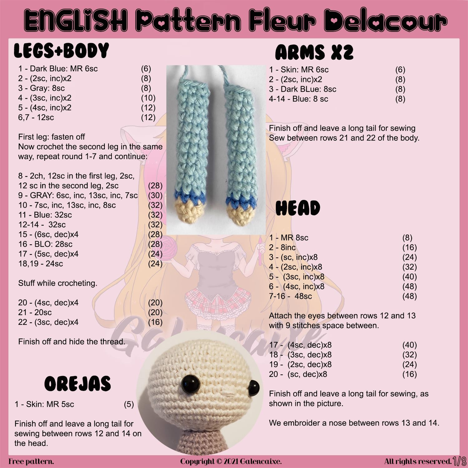 Fleur Delacour: Patrón de Amigurumi Gratis