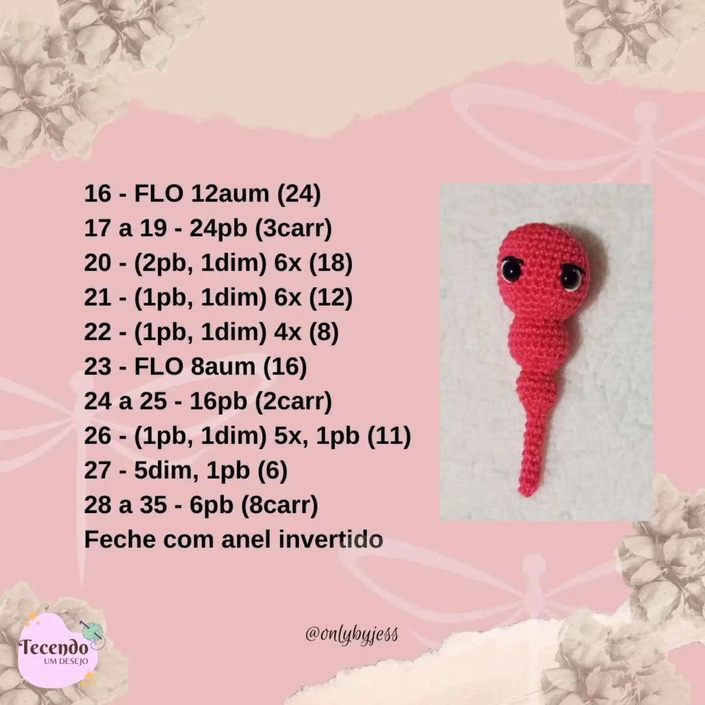 Free Crochet Dragonfly Pattern