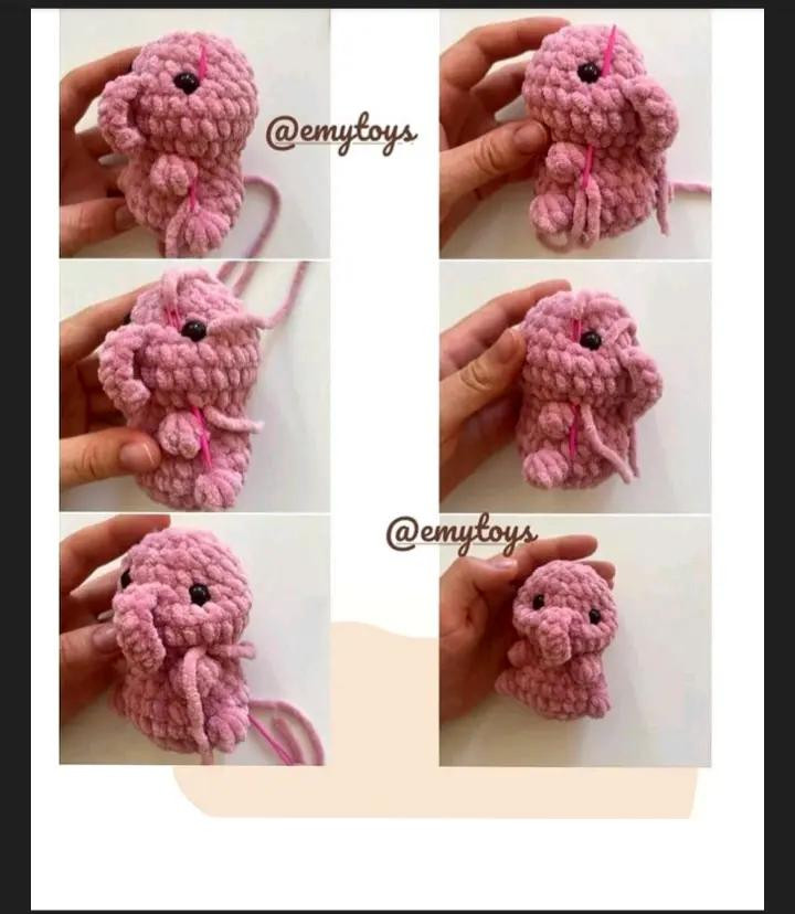 Free Crochet Pattern: Adorable Elephant Amigurumi