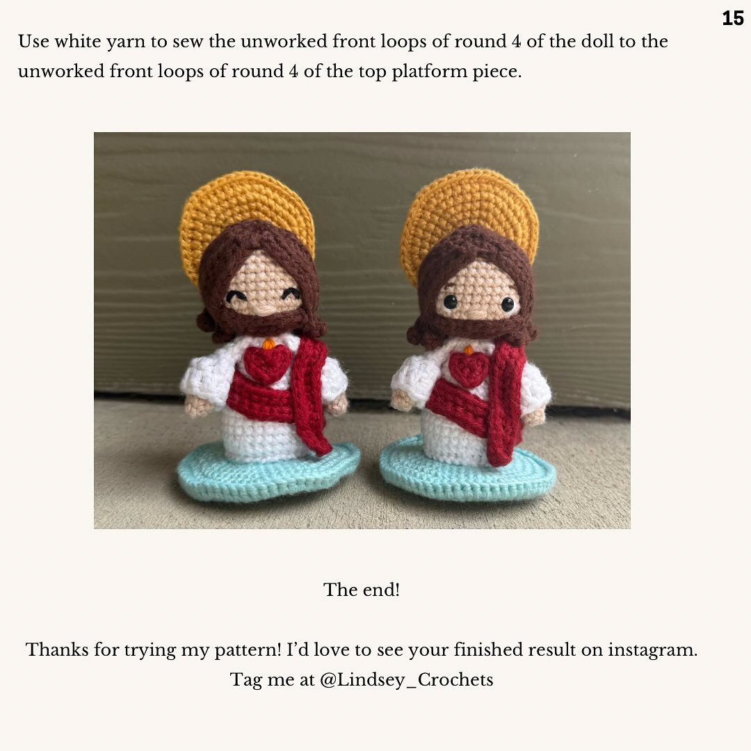 Free Crochet Pattern: Adorable Little Jesus Amigurumi