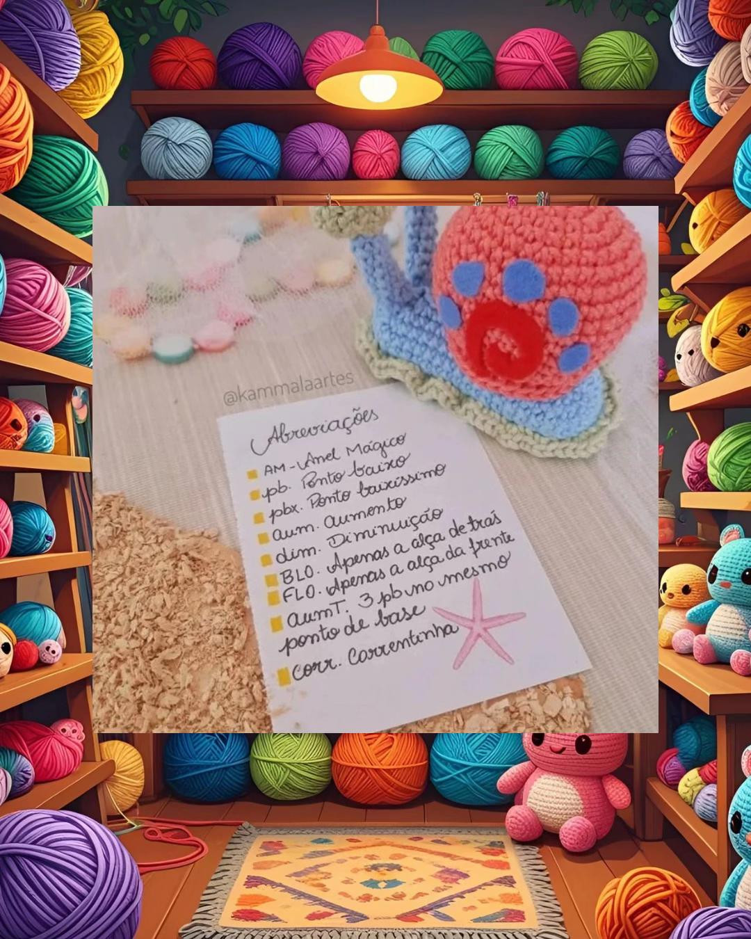 GARY - Receita gratuita de amigurumi caracol