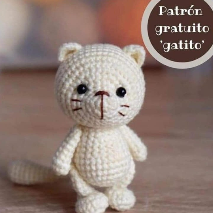 Gatito amigurumi: ¡patrón listo!