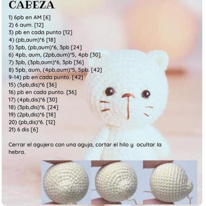 Gatito amigurumi: ¡patrón listo!