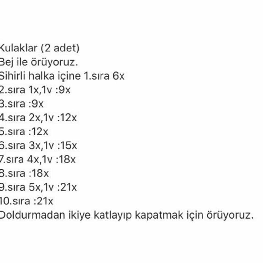 Geçiği Tığ İşi Şeması