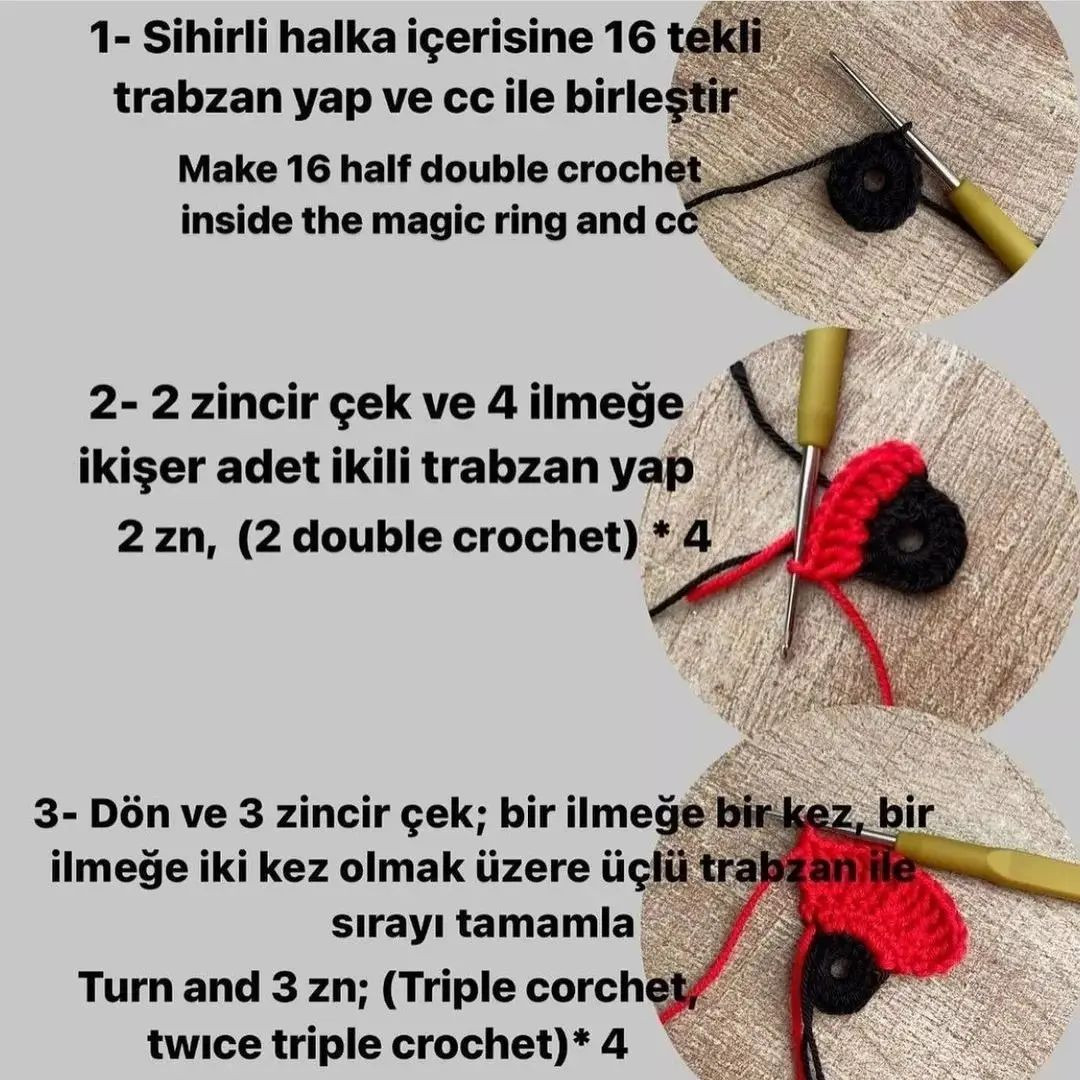 GELİNCİK TOKA ÖRNEĞİ: ÜCRETSİZ ŞEMA