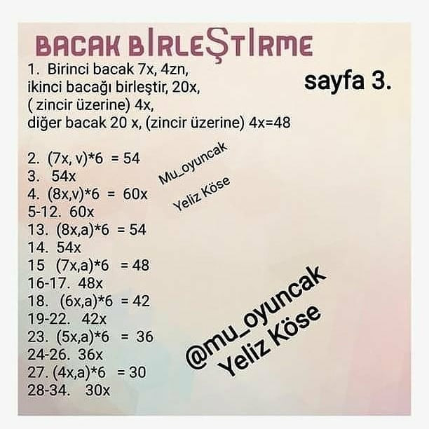 Gökkuşağı Elbiseli Amigurumi Bebek Şeması