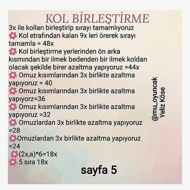 Gökkuşağı Elbiseli Amigurumi Bebek Şeması