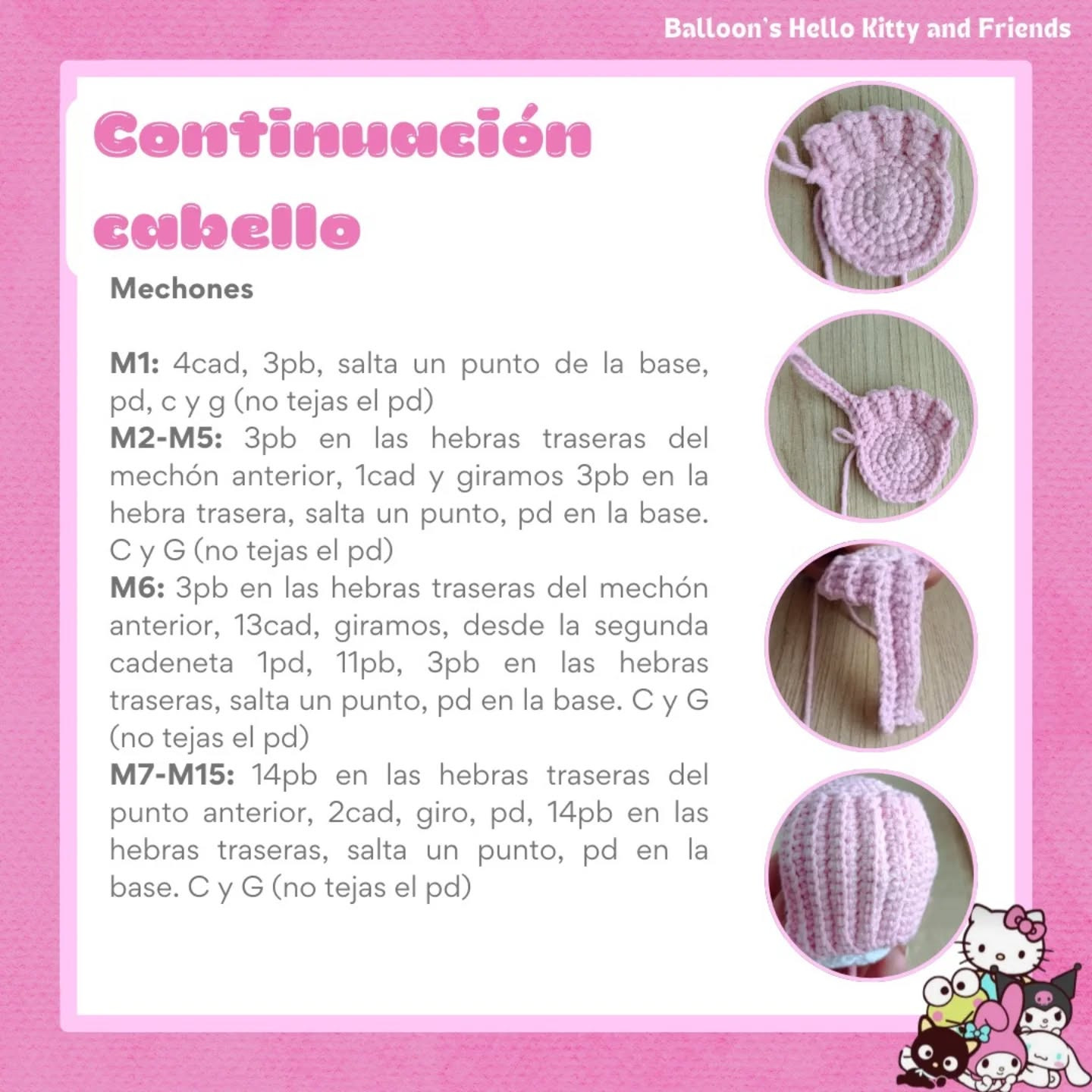 Gráfico Amigurumi: Lala Balloon Hello Kitty