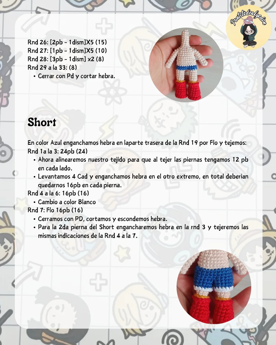 Gráfico Amigurumi Luffy Egghead