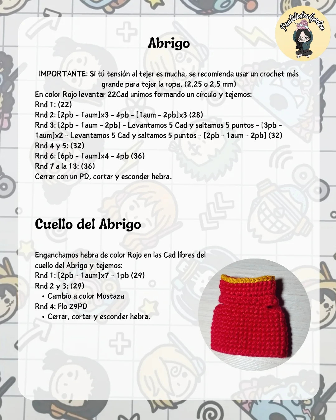 Gráfico Amigurumi Luffy Egghead