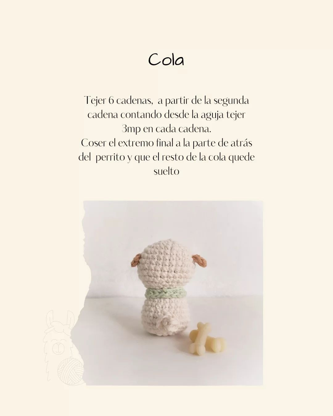 Gráfico amigurumi: Perro tierno a crochet