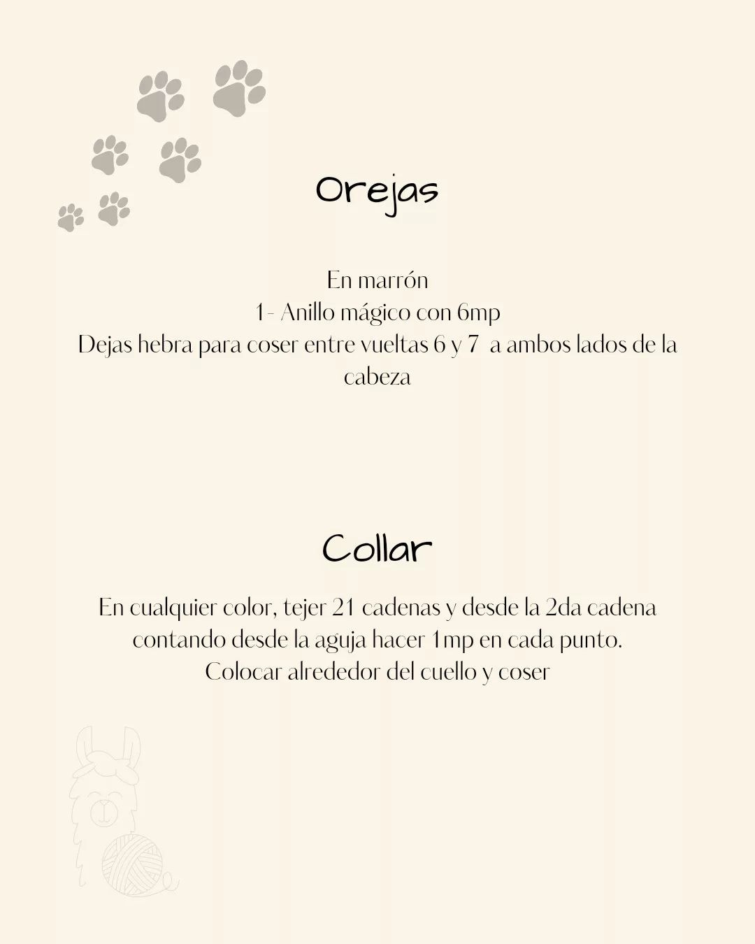 Gráfico amigurumi: Perro tierno a crochet