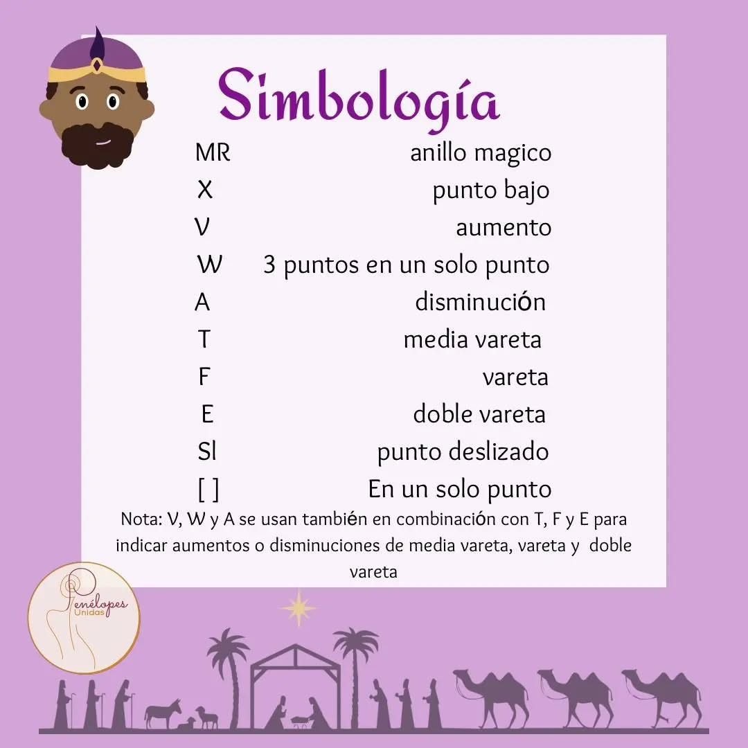 Gráfico de Amigurumi: Baltasar, el Rey Mago