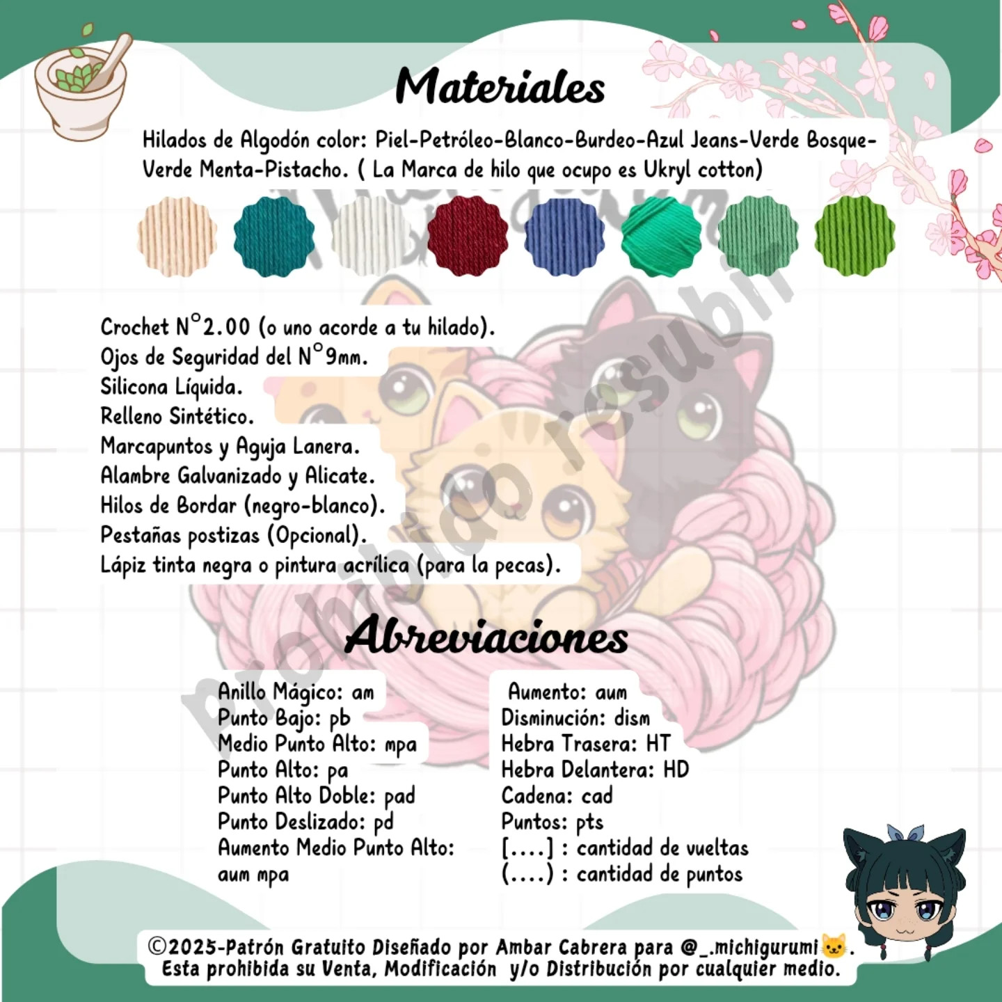 Gráfico de Amigurumi Boticaria: Guía de Crochet Gratis