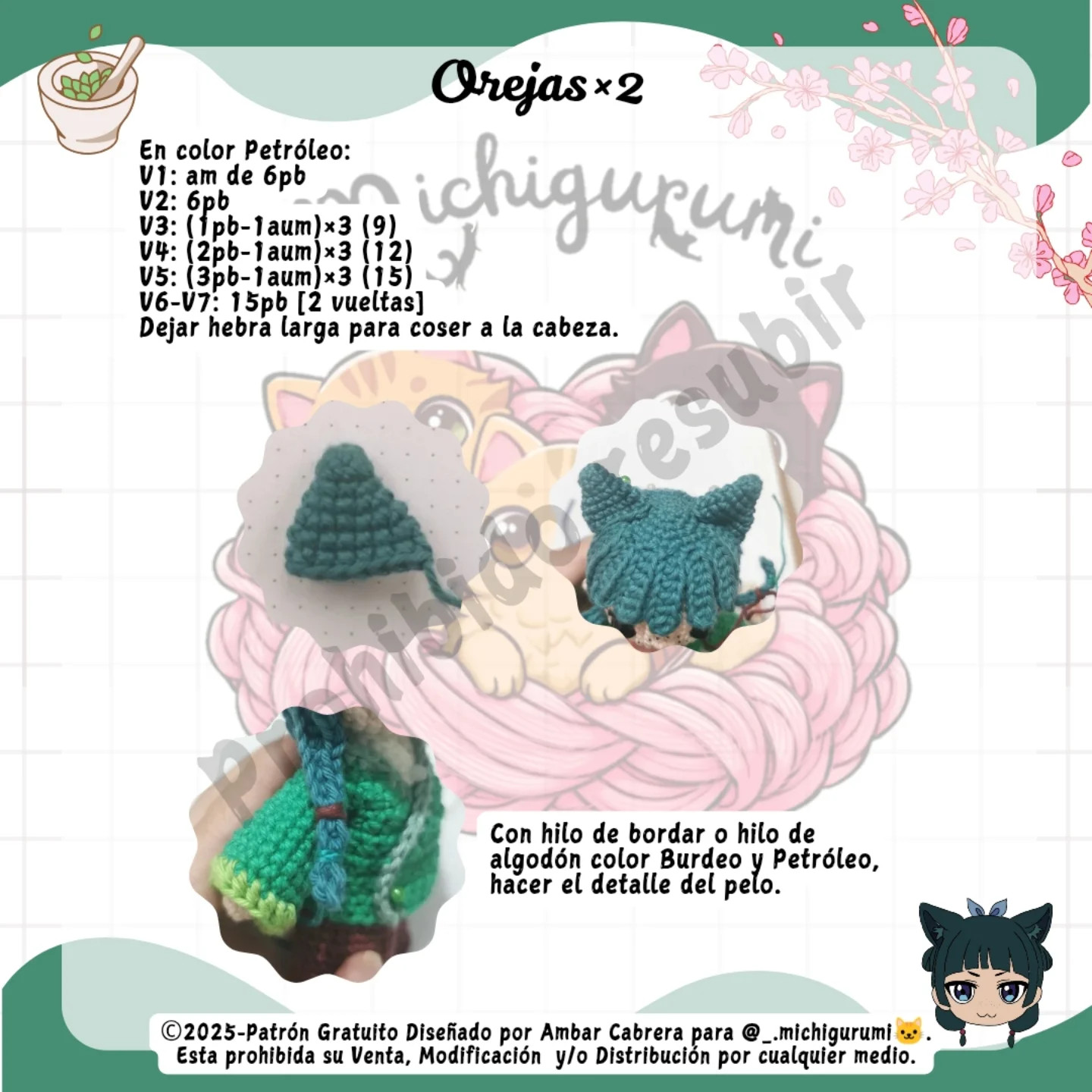 Gráfico de Amigurumi Boticaria: Guía de Crochet Gratis