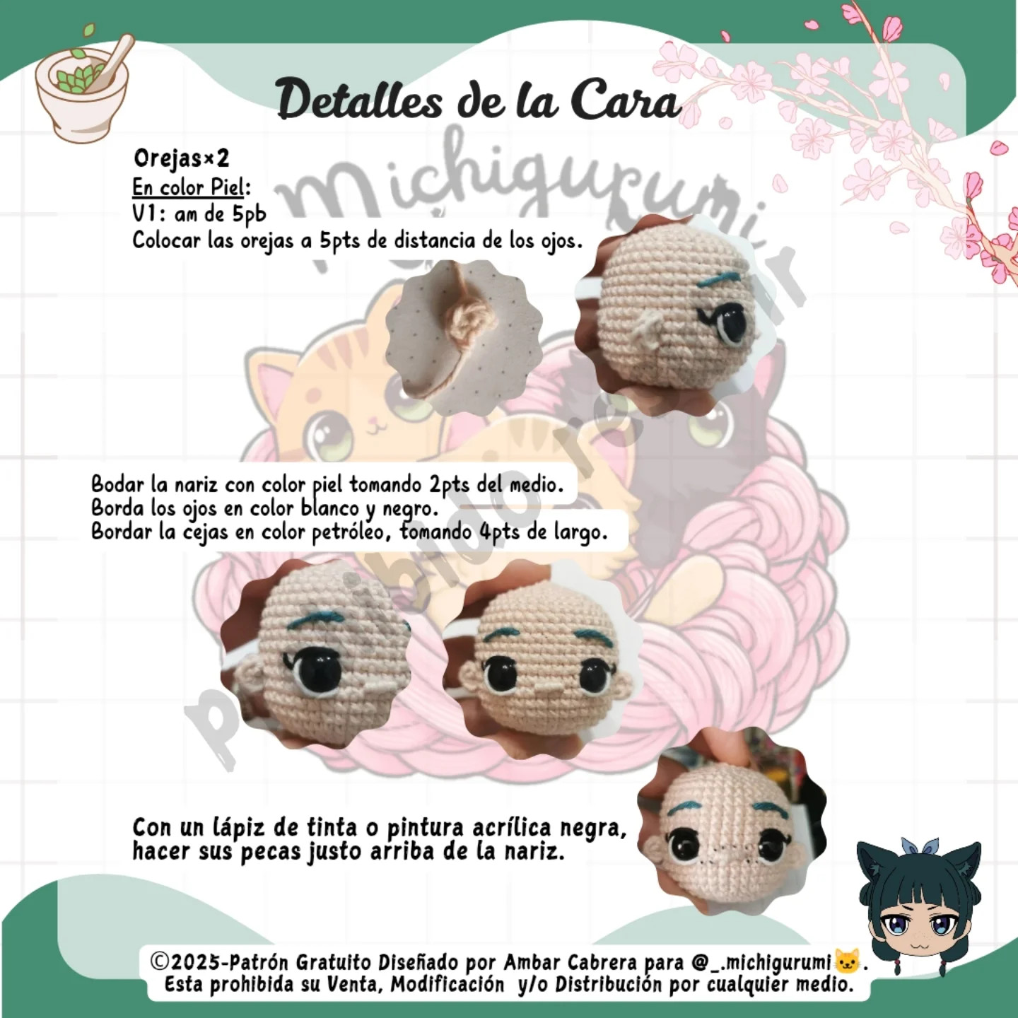 Gráfico de Amigurumi Boticaria: Guía de Crochet Gratis
