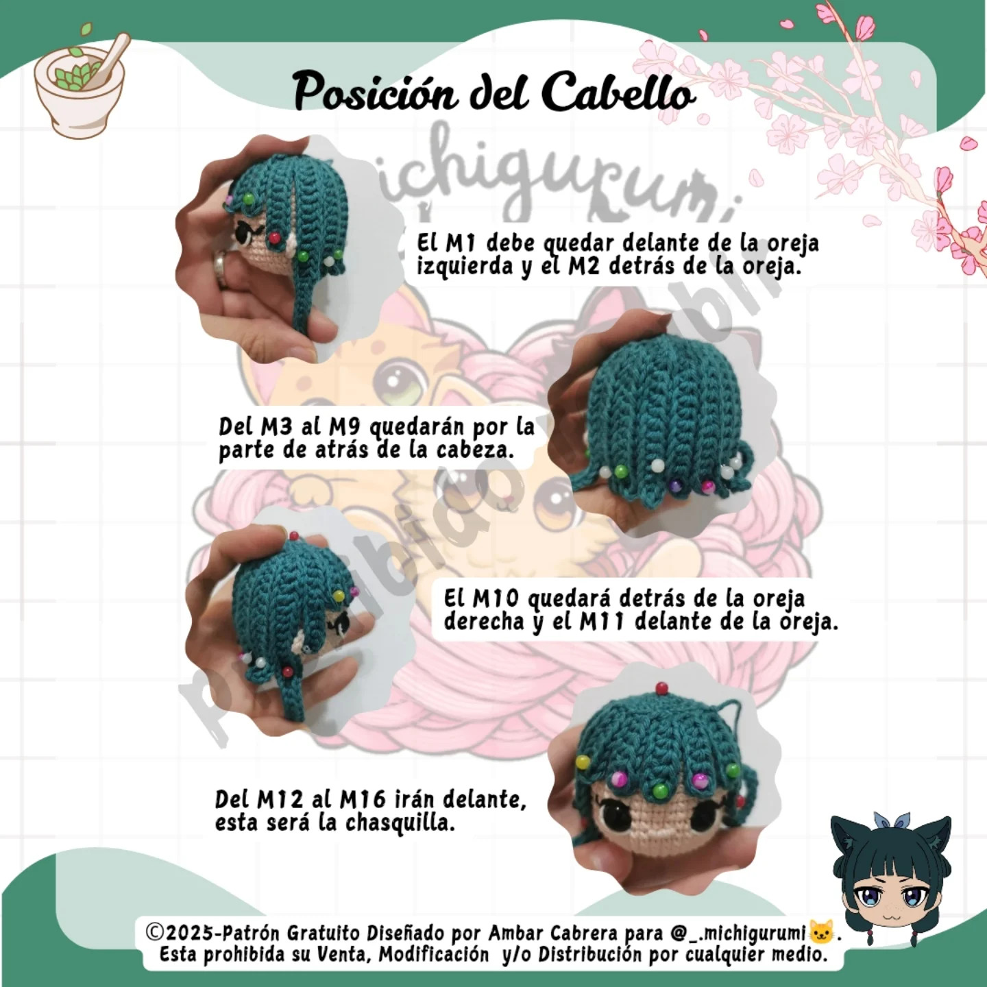 Gráfico de Amigurumi Boticaria: Guía de Crochet Gratis