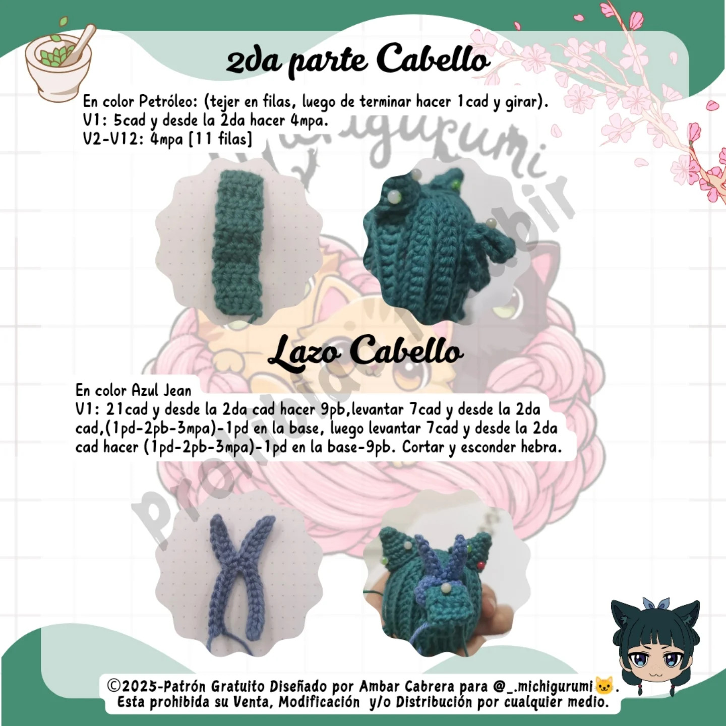 Gráfico de Amigurumi Boticaria: Guía de Crochet Gratis