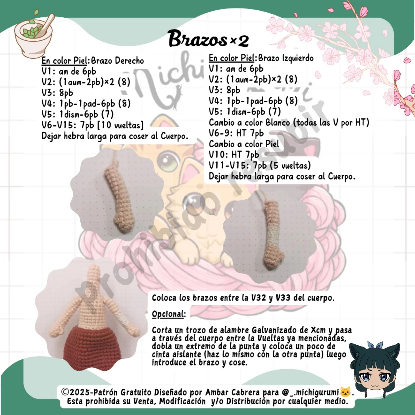Gráfico de Amigurumi Boticaria: Guía de Crochet Gratis