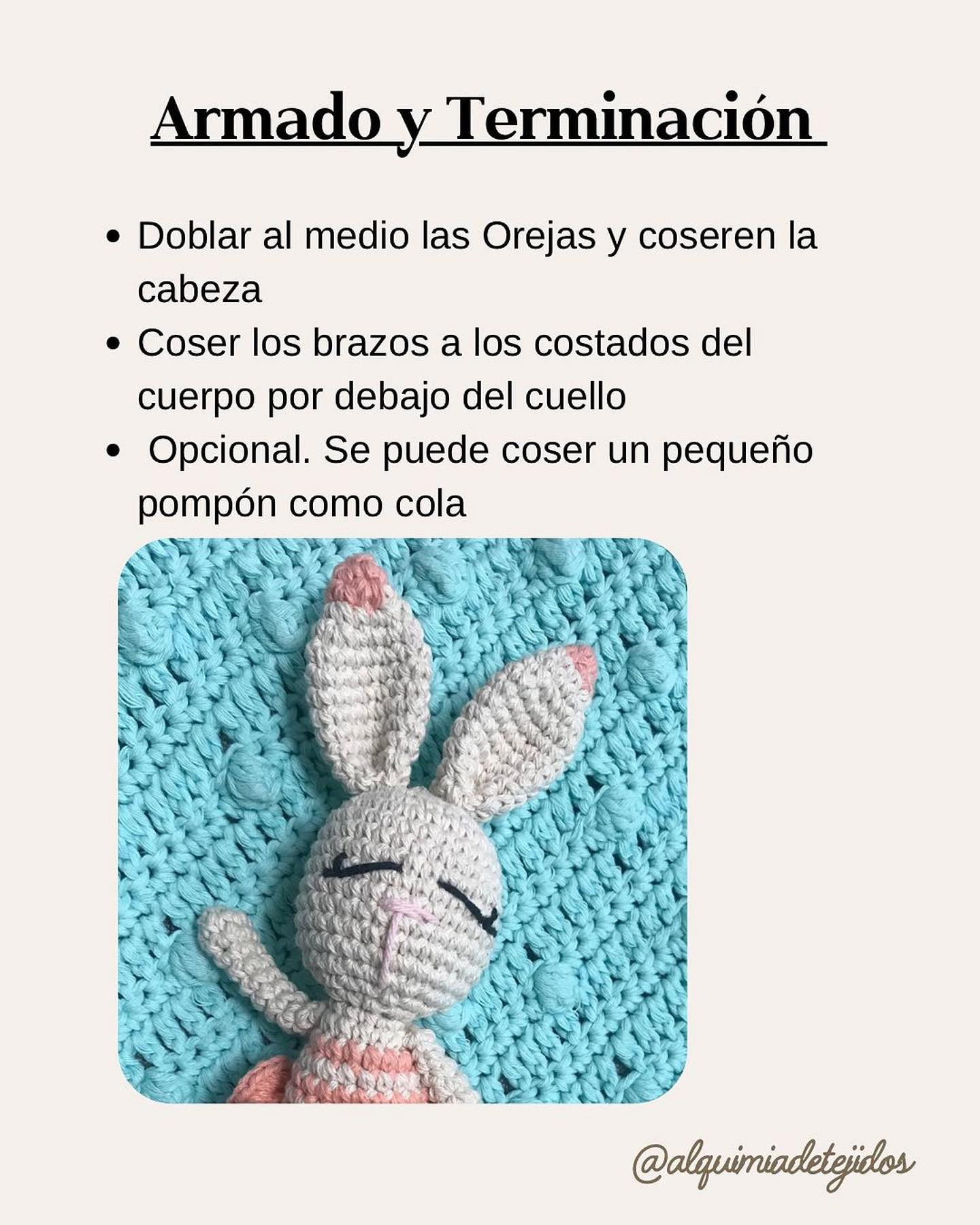 Gráfico de Amigurumi Conejito: