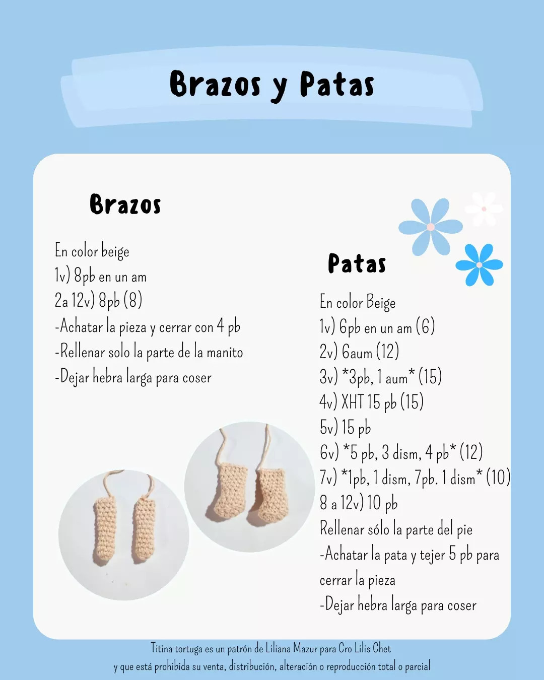 Gráfico de Amigurumi: La tierna Titina Tortuga