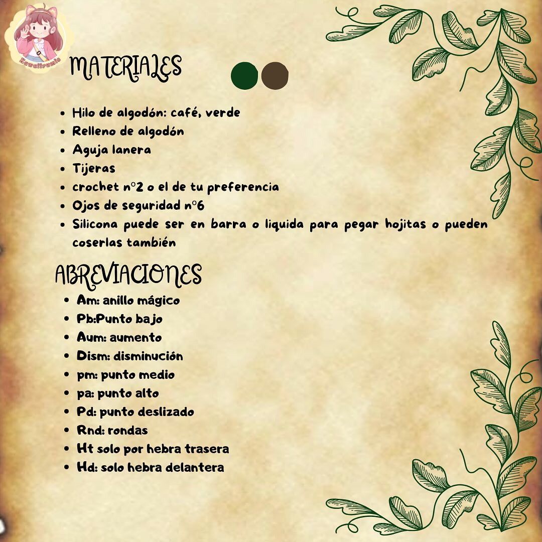 Gráfico de amigurumi: Mandragola