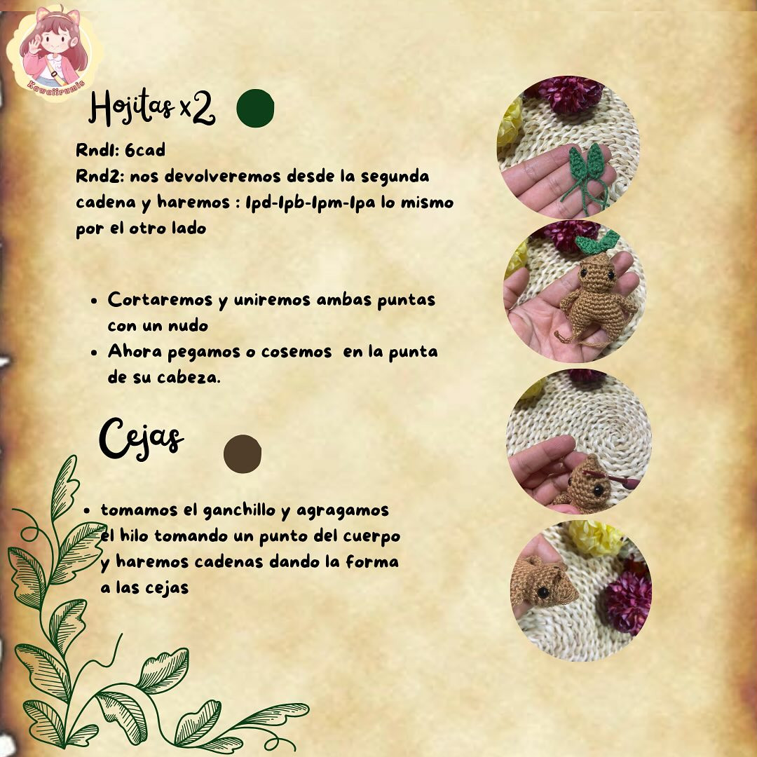 Gráfico de amigurumi: Mandragola