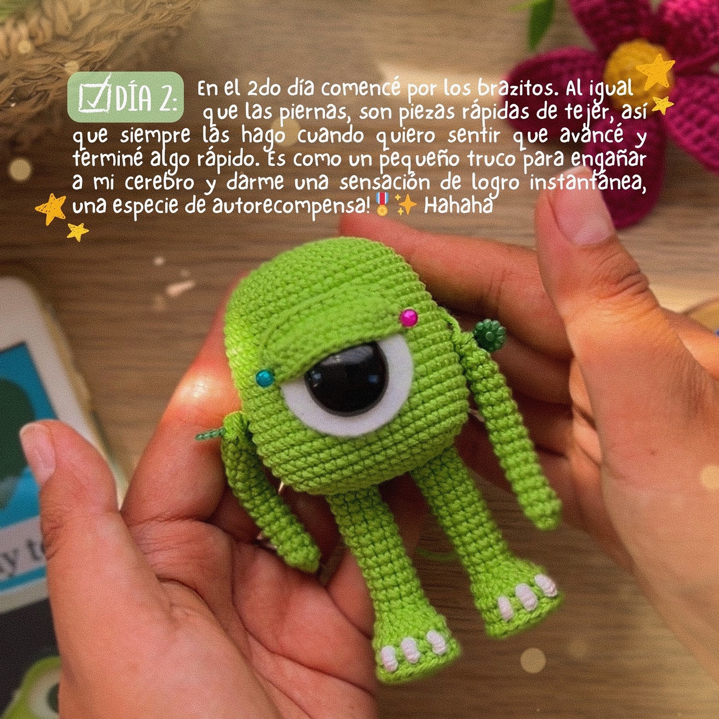 Gráfico de amigurumi Mike Wazowski