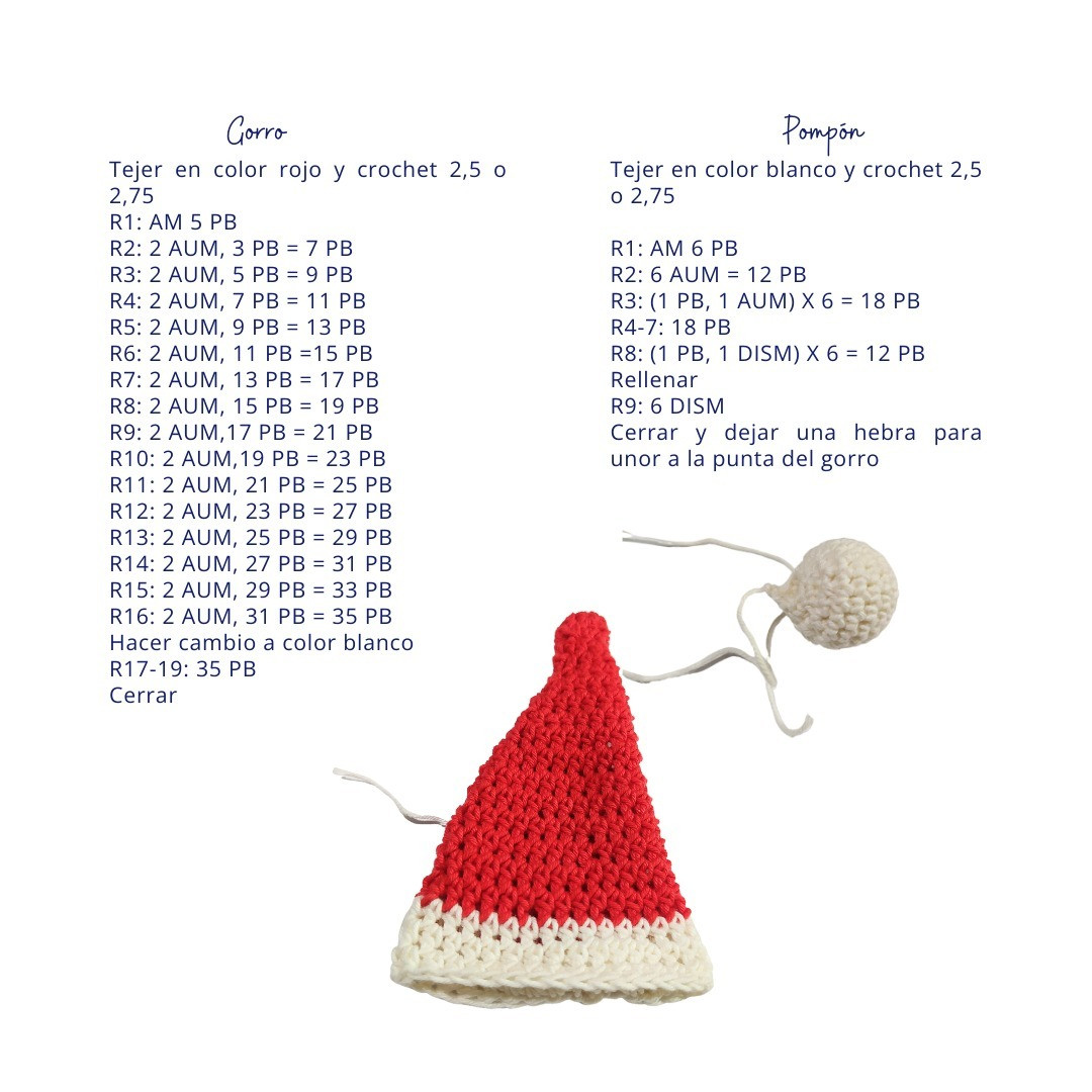 Gráfico de amigurumi navideño: Grinch Condori
