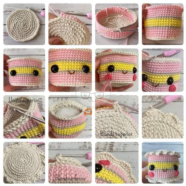Gráfico de Amigurumi Pastel de Cumpleaños