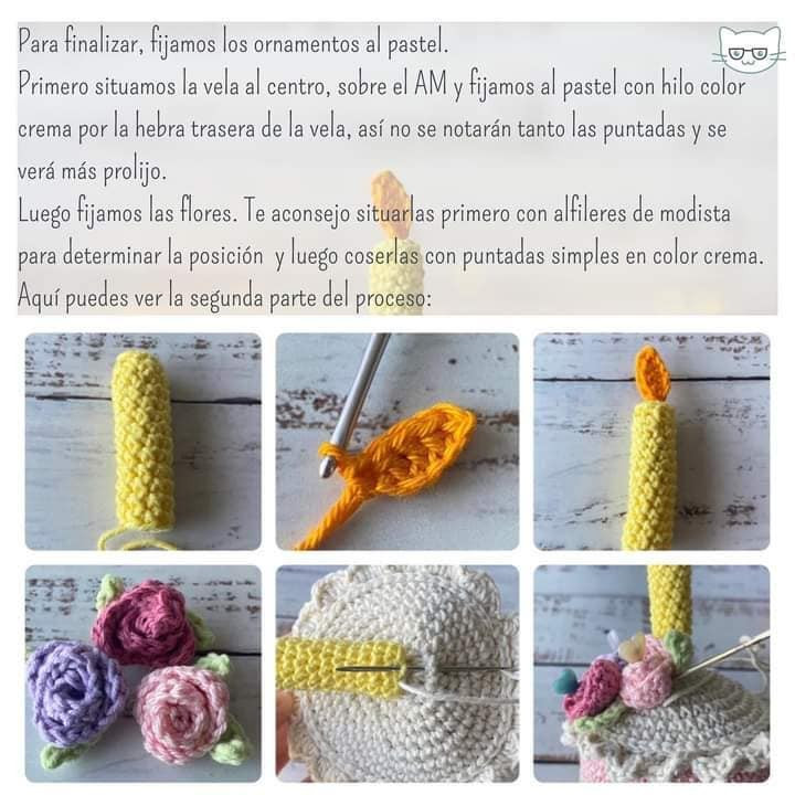 Gráfico de Amigurumi Pastel de Cumpleaños