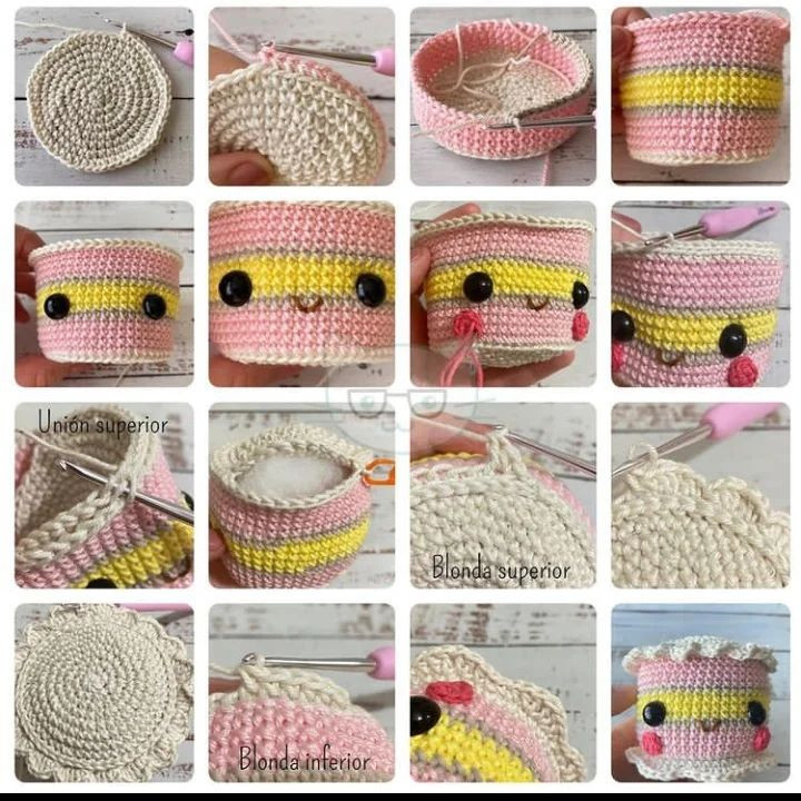 Gráfico de Amigurumi Pastel de Cumpleaños