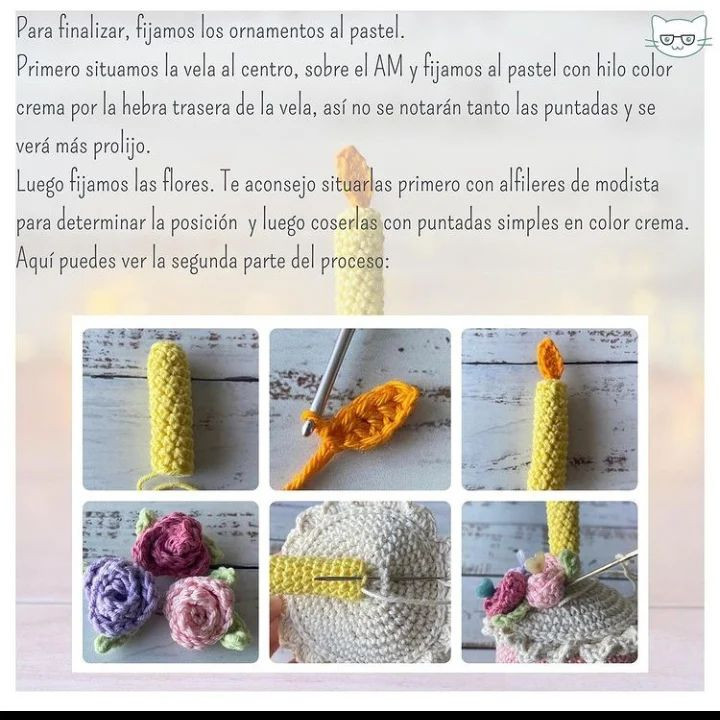 Gráfico de Amigurumi Pastel de Cumpleaños