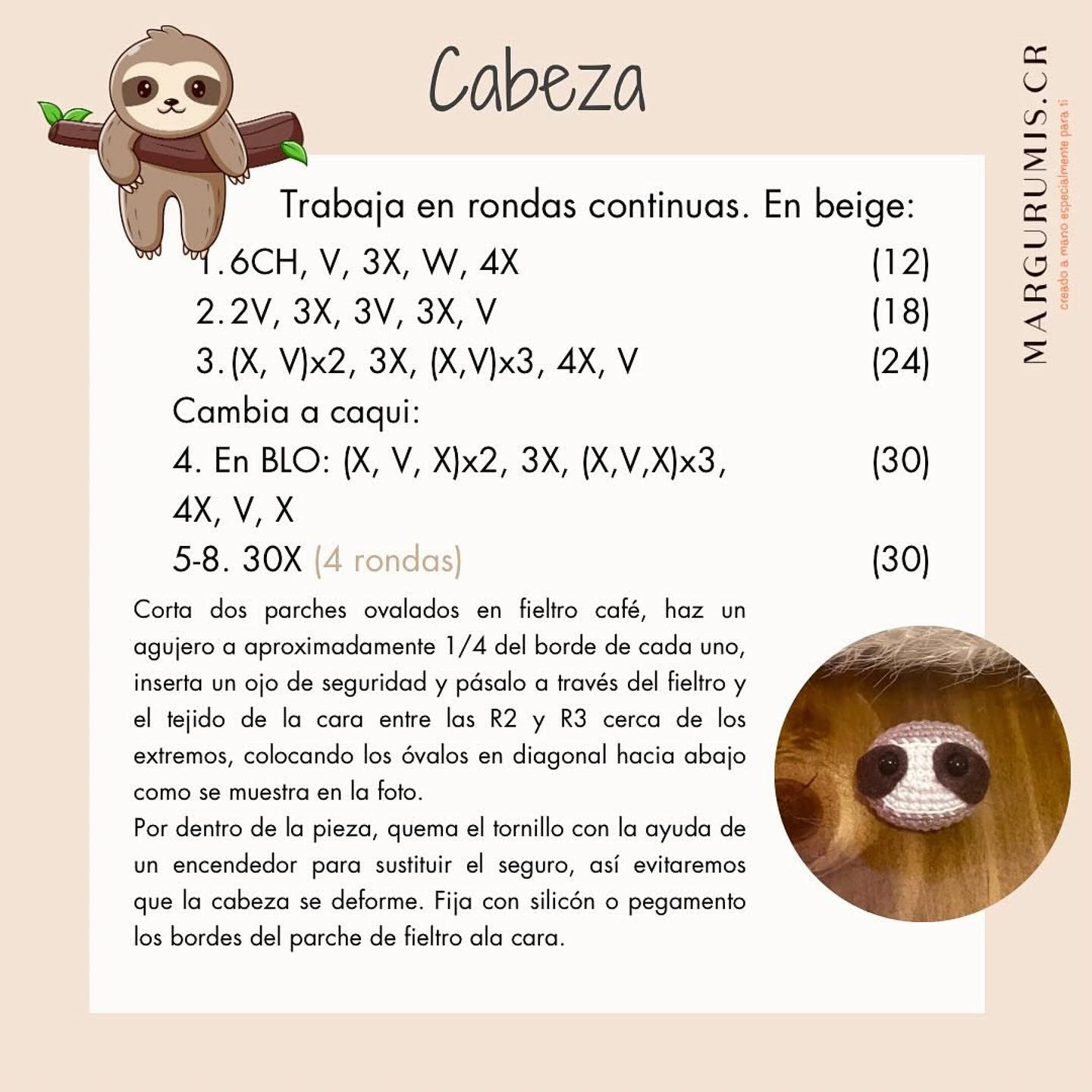 Gráfico de amigurumi perezoso: Crea tu propia mascota tejida