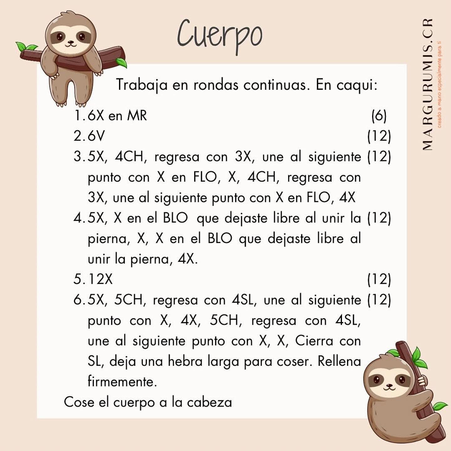 Gráfico de amigurumi perezoso: Crea tu propia mascota tejida
