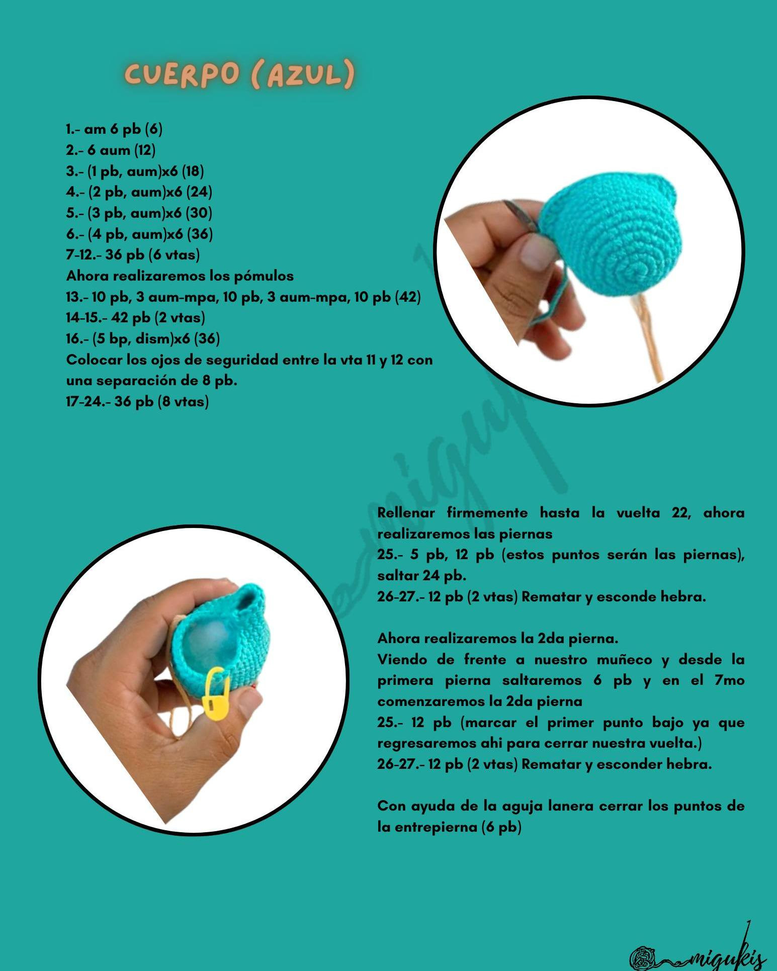 Gráfico de Amigurumi Perry el Ornitorrinco